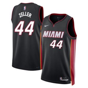 Regata NBA Miami Heat Ícon Edition Swingman Cody Zeller 44 - Preta