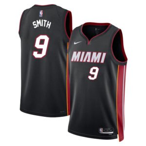 Regata NBA Miami Heat Ícon Edition Swingman Dru Smith 9 - Preta