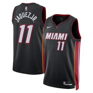 Regata NBA Miami Heat Ícon Edition Swingman Jaime Jaquez Jr. 11 - Preta