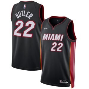 Regata NBA Miami Heat Ícon Edition Swingman Jimmy Butler 22 - Preta