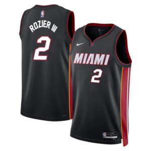 Regata NBA Miami Heat Ícon Edition Swingman Terry Rozier 2 - Preta