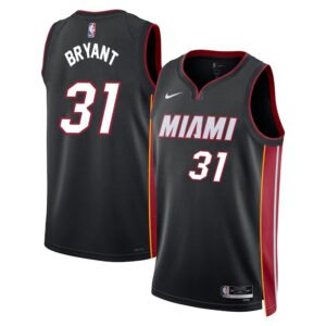 Regata NBA Miami Heat Ícon Edition Swingman Thomas Bryant 31 - Preta