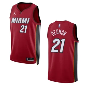 Regata NBA Miami Heat Statement Edition Swingman 2022/23 Dwayne Dedmon 21 - Vermelha