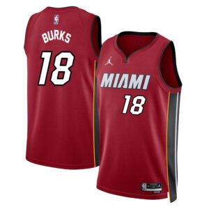 Regata NBA Miami Heat Statement Edition Swingman Alec Burks 18 - Vermelha