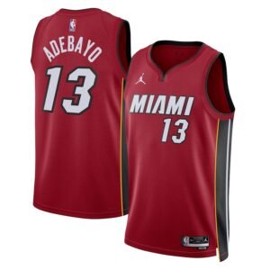 Regata NBA Miami Heat Statement Edition Swingman Bam Adebayo 13 - Vermelha