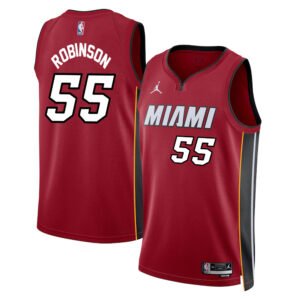 Regata NBA Miami Heat Statement Edition Swingman Duncan Robinson 55 - Vermelha