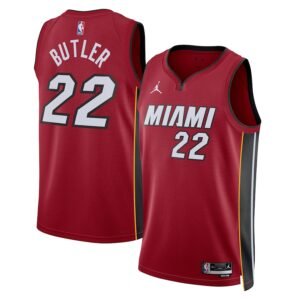 Regata NBA Miami Heat Statement Edition Swingman Jimmy Butler 22 - Vermelha