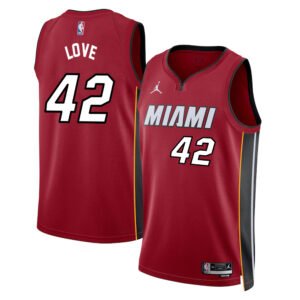 Regata NBA Miami Heat Statement Edition Swingman Kevin Love 42 - Vermelha