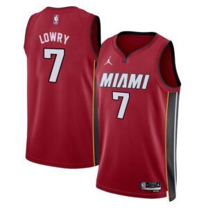 Regata NBA Miami Heat Statement Edition Swingman Kyle Lowry 7 - Vermelha