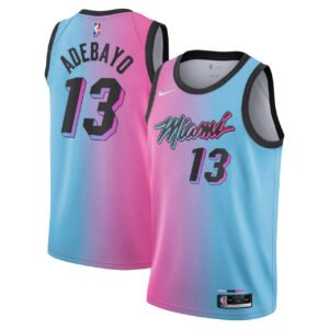 Regata NBA Miami Heat Vice Versa Swingman Bam Adebayo 13 - Azul/Rosa