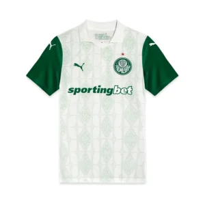 Camisa II do Palmeiras Away (Branca) 2025/2026 – Versão Feminina