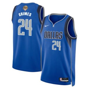Regata NBA Dallas Mavericks Icon Edition Quentin Grimes 24 - Azul