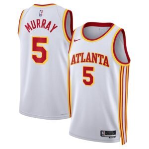 Regata NBA Atlanta Hawks Association Edition Dejounte Murray 5 - Branca