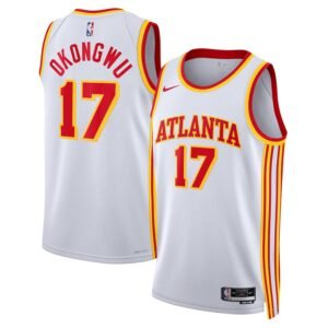 Regata NBA Atlanta Hawks Association Edition Onyeka Okongwu 17 - Branca