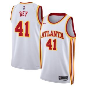 Regata NBA Atlanta Hawks Association Edition Saddiq Bey 41 - Branca
