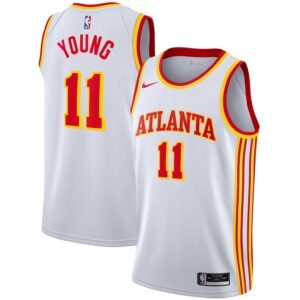 Regata NBA Atlanta Hawks Association Edition Trae Young 11 - Branca
