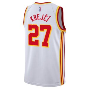 Regata NBA Atlanta Hawks Association Edition Vit Krejci 27 - Branca