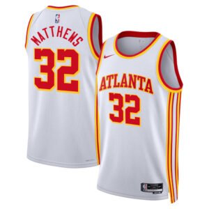 Regata NBA Atlanta Hawks Association Edition Wesley Matthews 32 - Branca