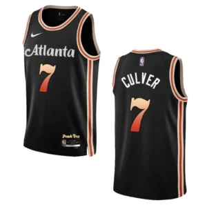 Regata NBA Atlanta Hawks City Edition 2022/23 Jarrett Culver 7 - Preta