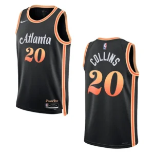 Regata NBA Atlanta Hawks City Edition 2022/23 John Collins 20 - Preta