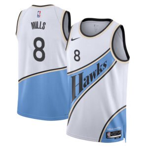 Regata NBA Atlanta Hawks City Edition Patty Mills 8 - Branca
