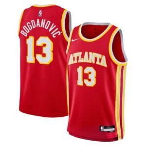 Regata NBA Atlanta Hawks Icon Edition Bogdan Bogdanovic 13 - Vermelha