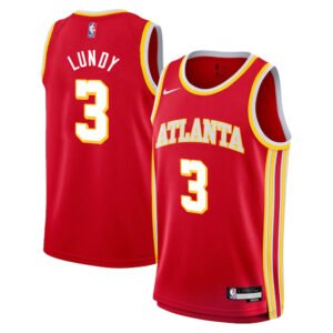 Regata NBA Atlanta Hawks Icon Edition Seth Lundy 3 - Vermelha