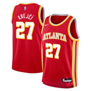 Regata NBA Atlanta Hawks Icon Edition Vit Krejci 27 - Vermelha