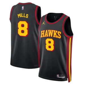 Regata NBA Atlanta Hawks Statement Edition Patty Mills 8 - Preta