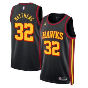 Regata NBA Atlanta Hawks Statement Edition Wesley Matthews 32 - Preta