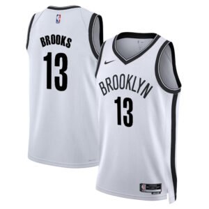 Regata NBA Brooklyn Nets Association Edition Armoni Brooks 13 - Branca