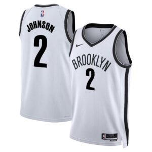 Regata NBA Brooklyn Nets Association Edition Cameron Johnson  2 - Branca