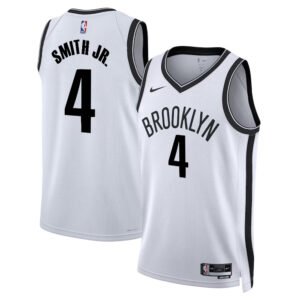 Regata NBA Brooklyn Nets Association Edition Dennis Smith Jr. 4 - Branca
