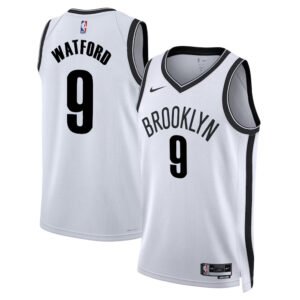 Regata NBA Brooklyn Nets Association Edition Trendon Watford 9 - Branca