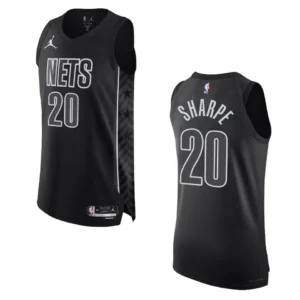 Regata NBA Brooklyn Nets Authentic Statement Edition 2022/23 Day'Ron Sharpe 20 - Preta
