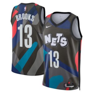 Regata NBA Brooklyn Nets City Edition 2023/24 Armoni Brooks 13 - Preta