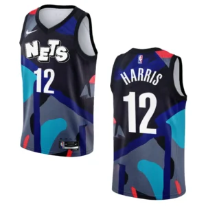 Regata NBA Brooklyn Nets City Edition 2023/24 Joe Harris 12 - Preta