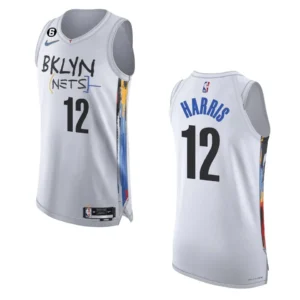 Regata NBA Brooklyn Nets City Edition Authentic 2022/23 Joe Harris 12 - Branca