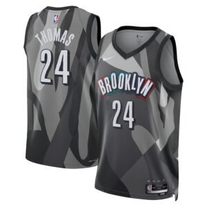 Regata NBA Brooklyn Nets City Edition Cam Thomas 24 - Cinza