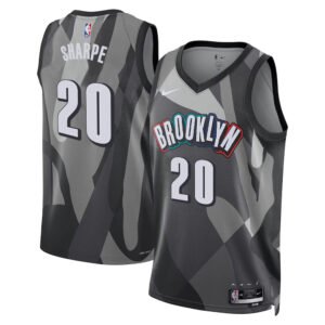 Regata NBA Brooklyn Nets City Edition Day'Ron Sharpe 20 - Cinza
