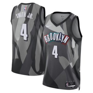 Regata NBA Brooklyn Nets City Edition Dennis Smith Jr. 4 - Cinza