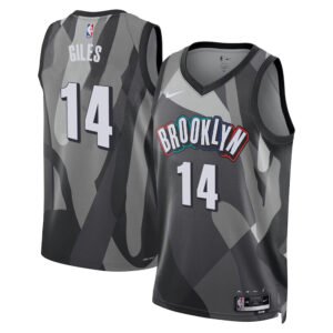 Regata NBA Brooklyn Nets City Edition Harry Giles 14 - Cinza