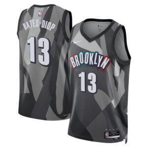 Regata NBA Brooklyn Nets City Edition Keita Bates-Diop 13 - Cinza