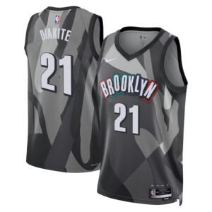 Regata NBA Brooklyn Nets City Edition Mamadi Diakite 21 - Cinza