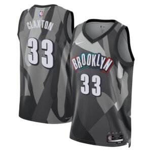 Regata NBA Brooklyn Nets City Edition Nic Claxton 33 - Cinza