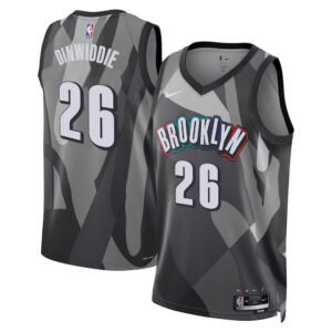 Regata NBA Brooklyn Nets City Edition Spencer Dinwiddie 26 - Cinza