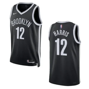 Regata NBA Brooklyn Nets Icon Edition 2022/23 Joe Harris 12 - Preta