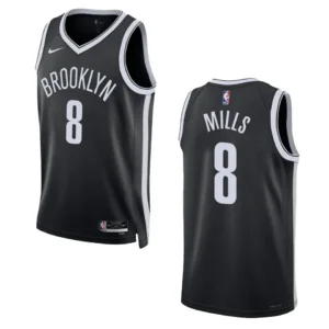 Regata NBA Brooklyn Nets Icon Edition 2022/23 Patty Mills 8 - Preta