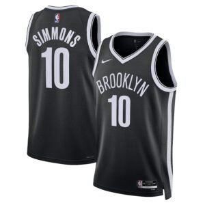 Regata NBA Brooklyn Nets Icon Edition Ben Simmons 10 - Preta