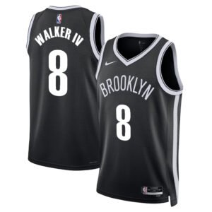 Regata NBA Brooklyn Nets Icon Edition Lonnie Walker IV 8 - Preta